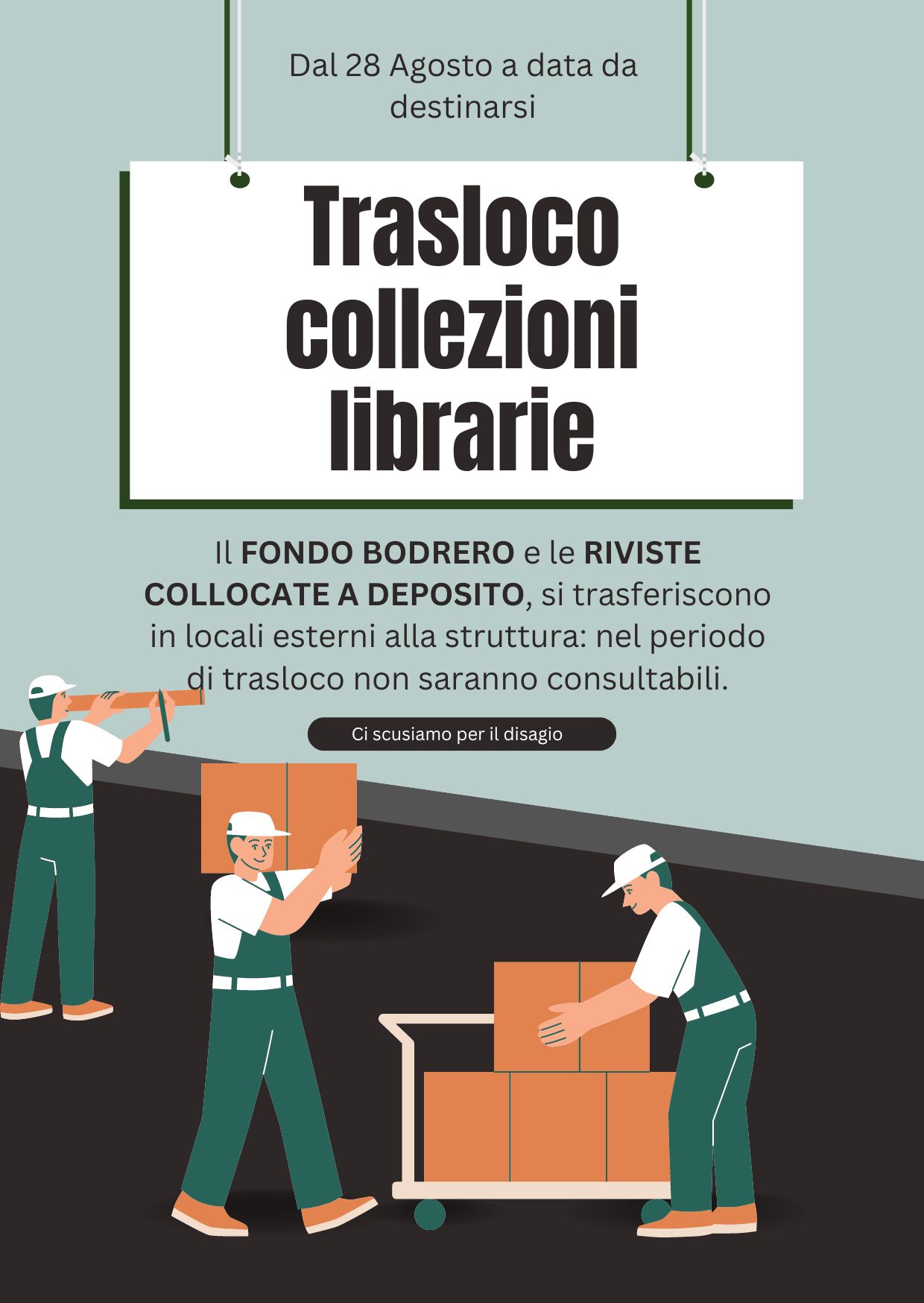 Trasloco collezioni librarie